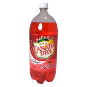 FRESH 2 Liter Canada Dry Cranberry Ginger Ale