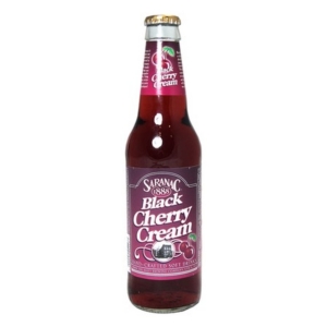 FRESH 6 Pk 12oz Saranac Black Cherry Cream Soda